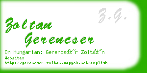 zoltan gerencser business card